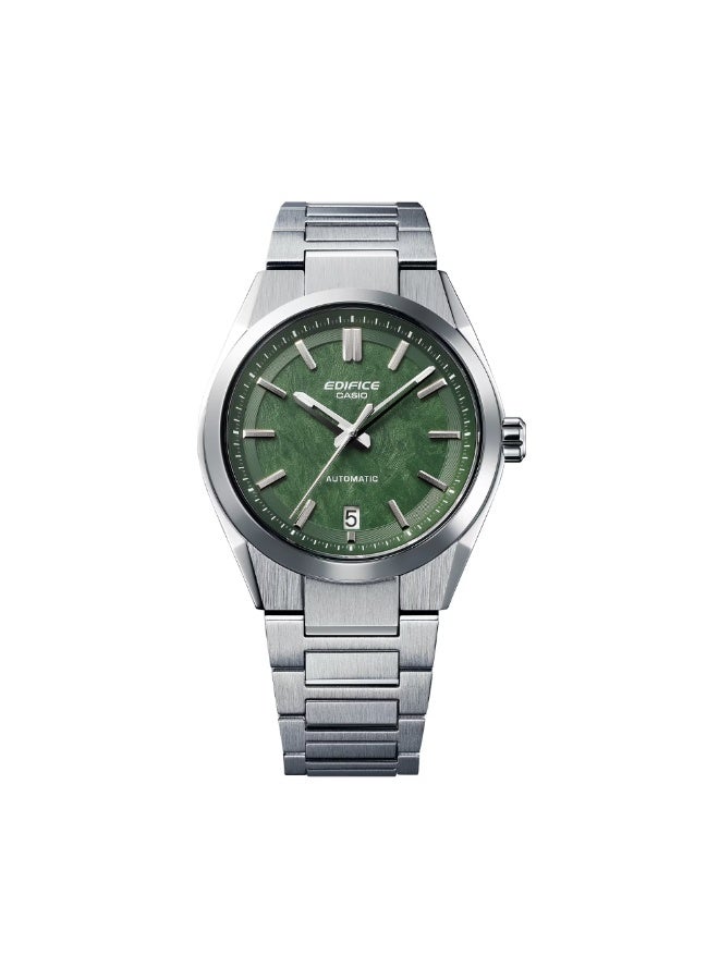 Casio Edifice EFK-100D-3ADR Men’s Automatic Watch, Stainless Steel Bracelet, Green Textured Dial, Sapphire Crystal, 100M Water Resistance - Image 2
