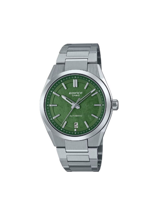 Casio Edifice EFK-100D-3ADR Men’s Automatic Watch, Stainless Steel Bracelet, Green Textured Dial, Sapphire Crystal, 100M Water Resistance - Image 1