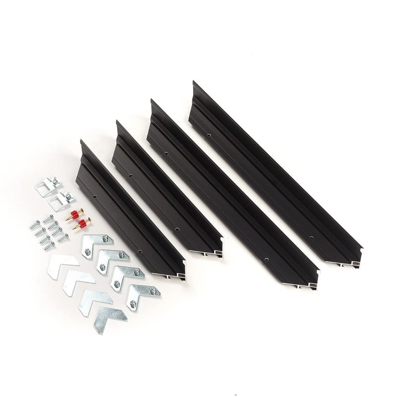 Podronale 24x36 Metal Floater Frame for 1128 Depth Canvas PaintingDIY Assembled for Wall Decoration with Accessories Black1PCS