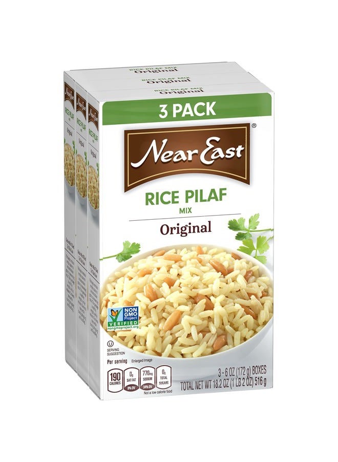 Near East Rice Pilaf Mix, Original, 18.2 Ounce (Pack of 3 Boxes) - Image 1