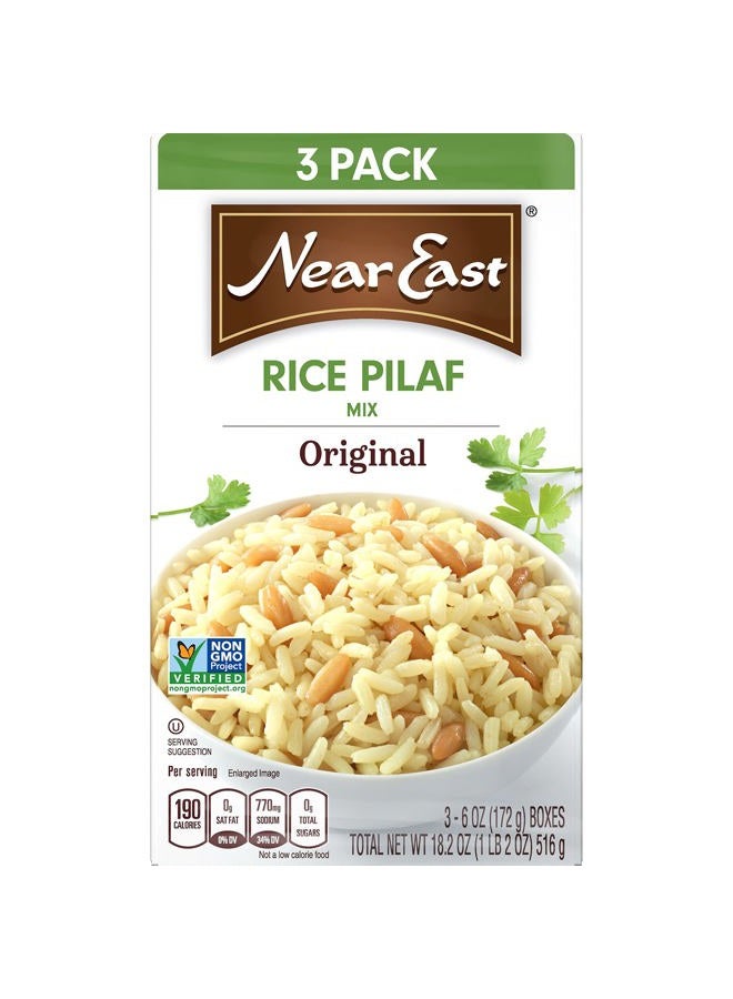 Near East Rice Pilaf Mix, Original, 18.2 Ounce (Pack of 3 Boxes) - Image 2