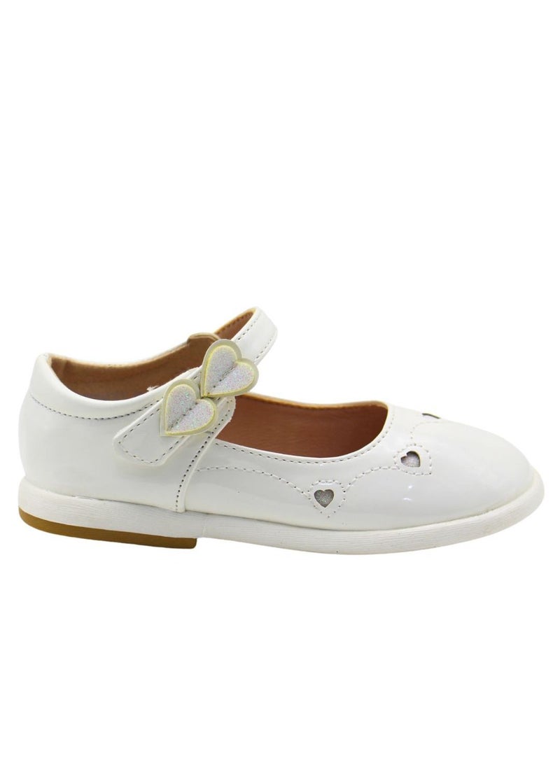 Mon Ami Girls and Kids School Shoes | Soft Bottom, Hook and Loop, Flats & Lightweight for Little Kid | Casual Baby Girl Shoes for Party, School Uniform, Black Dress & Wedding Dress - Image 1