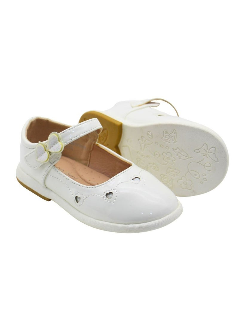 Mon Ami Girls and Kids School Shoes | Soft Bottom, Hook and Loop, Flats & Lightweight for Little Kid | Casual Baby Girl Shoes for Party, School Uniform, Black Dress & Wedding Dress - Image 3