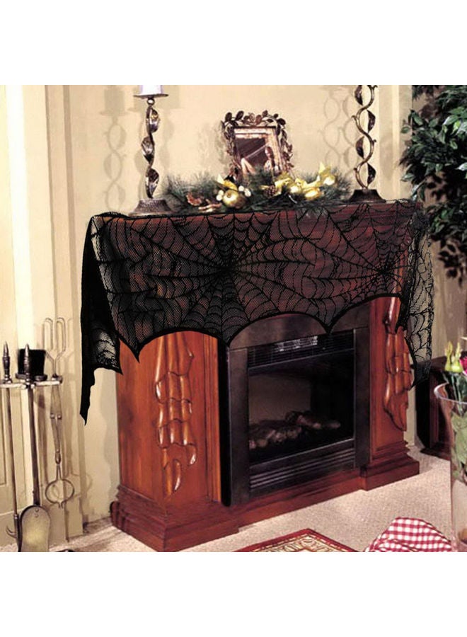 Loquat Lace Spiderweb Fireplace Black 20 x 10 x 20cm - Image 4