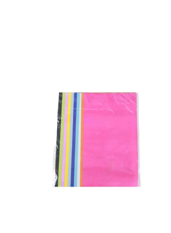 Flamingo Get creative with this pack of Icon Asssorted Tissue Paper This tissue paper pack includes 10 assorted colours Magenta Orange White Turquoise  Purple  Light Green Yellow Pink  Black and Green Comes in a pack of 10 sheets with 1 sheet of each colour. Each tissue paper sheet measures 500mm x 700mm - Image 4