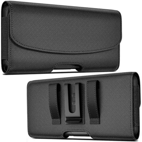 DeBin Belt Case for Galaxy S25+ S24+ Plus, 5G S24 FE S23+ S22+ S21+ S20+ S10+ A15 A25 A54 A53 A52 A20 Cell Phone Belt Holster with Belt Clip Carry Pouch Holder (Fits Samsung Phone with Case on) - Image 1