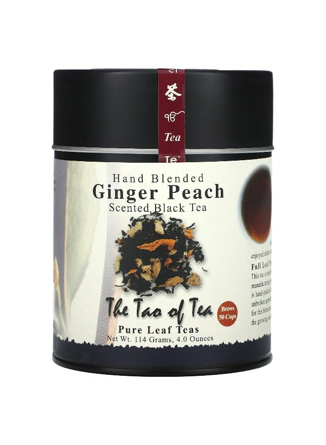 The Tao of Tea The Tao of Tea, Hand Blended, Scented Black Tea, Ginger Peach, 4 oz (114 g)  - Image 1