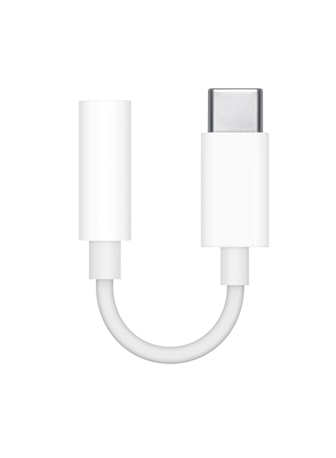 ابل  محول من USB-C إلى مقبس سماعة رأس أبيض - Image 2