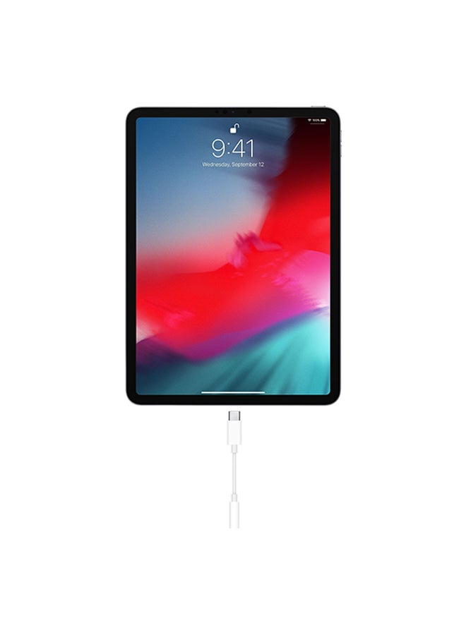 ابل  محول من USB-C إلى مقبس سماعة رأس أبيض - Image 4