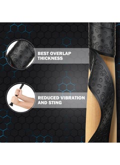Gonex Bat Grip Tape For Baseball Softball, 1.1Mm 40.16'' Pro Feel Full Adhesive Back Baseball Bat Grip, Black Wrap (2 Packs)  - Image 5