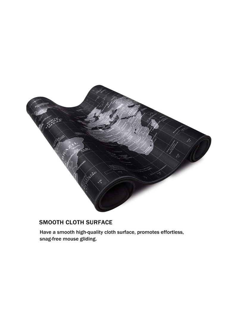 Generic - World Map Gaming Mouse Pad - 700*300 mm Thick 3mm XXXL Extended Size - Anti Slip Base - Speed Edition - Image 1
