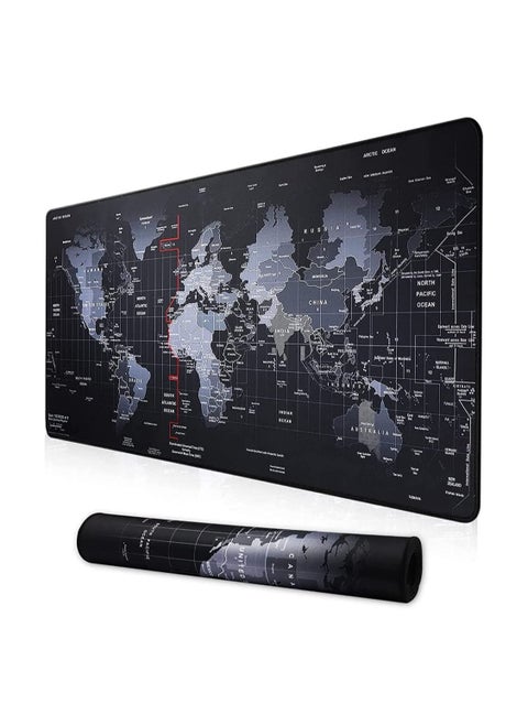 World Map Gaming Mouse Pad - 700*300 mm Thick 3mm XXXL Extended Size - Anti Slip Base - Speed Edition