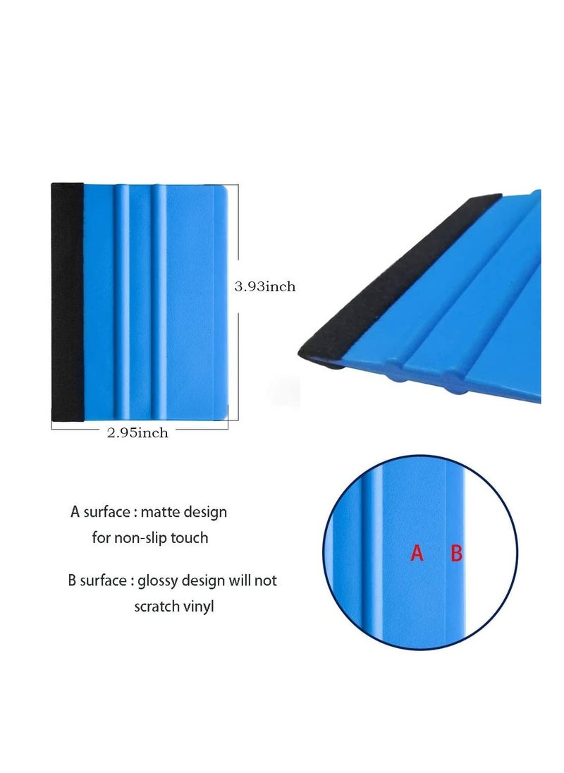 Multi-Function Wallpaper Smoothing Tool Kit, 8-Piece Set for Peel and Stick Wallpaper, Car Wrap, Window Tint, Glass Film, and Adhesive Brush for DIY Projects