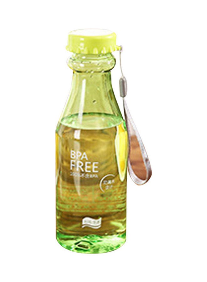NIBEMINENT 500ml Portable Candy Color Clear Travel Sport Fruit Juice Cup Water Bottle Gift 20*10*20cm  - Image 1