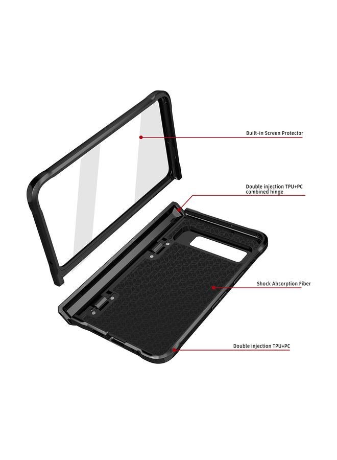 اس-توب جراب لهاتف Google Pixel Fold مصنوع من نسيج قطني مدمج ومقاوم للصدمات مع حامل - Image 4