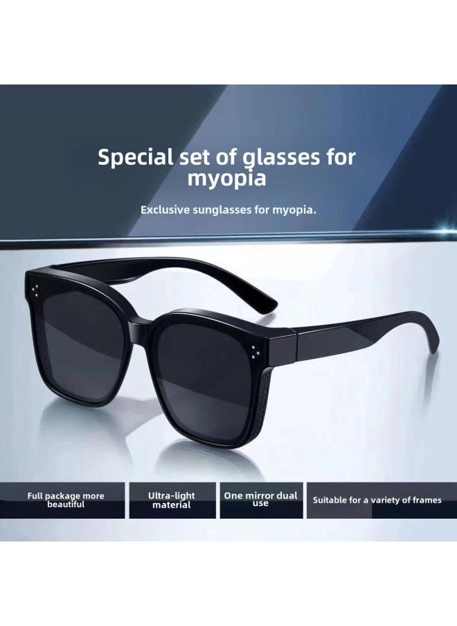 Generic - Set Of Glasses Myopia Sunglasses Tide Clip Polarized Anti-ultraviolet Driving Special Ultra-light Short-range Mirror Frame Sunglasses For Women - Image 1
