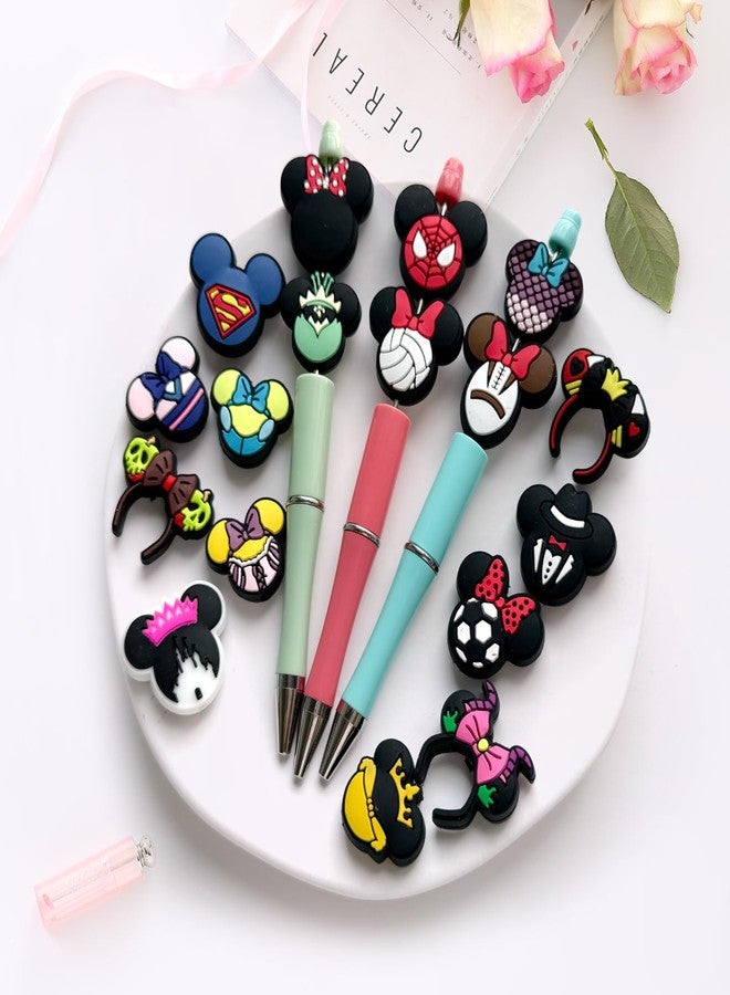 Hedbitoyo Cartoon Christmas Focal Silicone Beads, Cute Beads for DIY Crafts Jewelry Necklaces Bracelets Keychain Pen Making (I) - Image 5