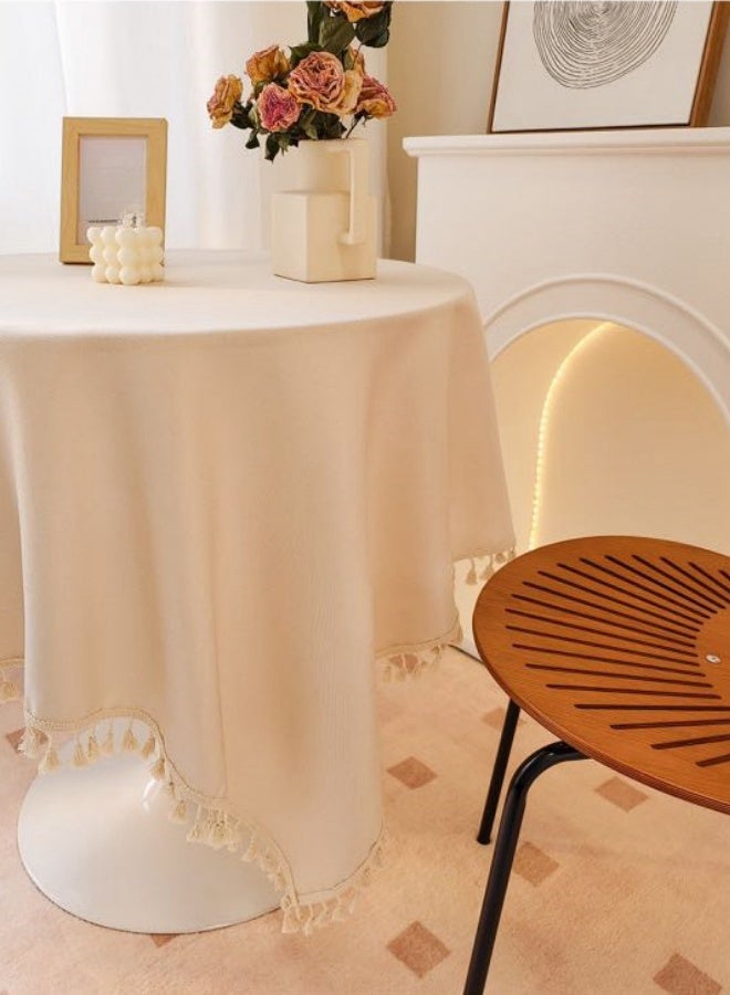 شبيلي مفرش طاولة مربع مقاس 140×140 سم، مفرش طاولة للطاولات المربعة والمستديرة، مفرش طاولة مقاوم للغبار وقابل للغسل، غطاء طاولة كلاسيكي لحفلات الزفاف والمنزل والمطبخ والمطعم - Image 4