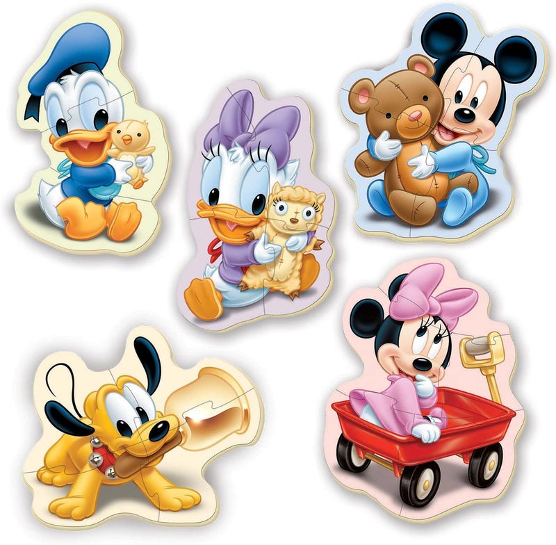 Educa - Baby Mickey Mouse 5 Progressive Puzzles from 3 to 5 Pieces Children's Puzzle for Babies 2 Years 24 Months Children's Disney Puzzle (13813) - Image 2