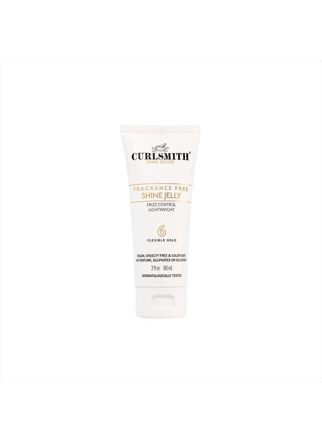 CURLSMITH Shine Jelly, Light Hold Styling Gel with Frizz Protection, Sensitive, Fragrance Free, For All Curl and Hair Types, Vegan (2 fl oz)  - Image 1