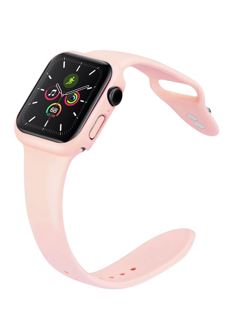 GULFLINK - Silicone Watchbands 200mm Length with Protective Case Cover for Apple iWatch 7 41mm - Image 1