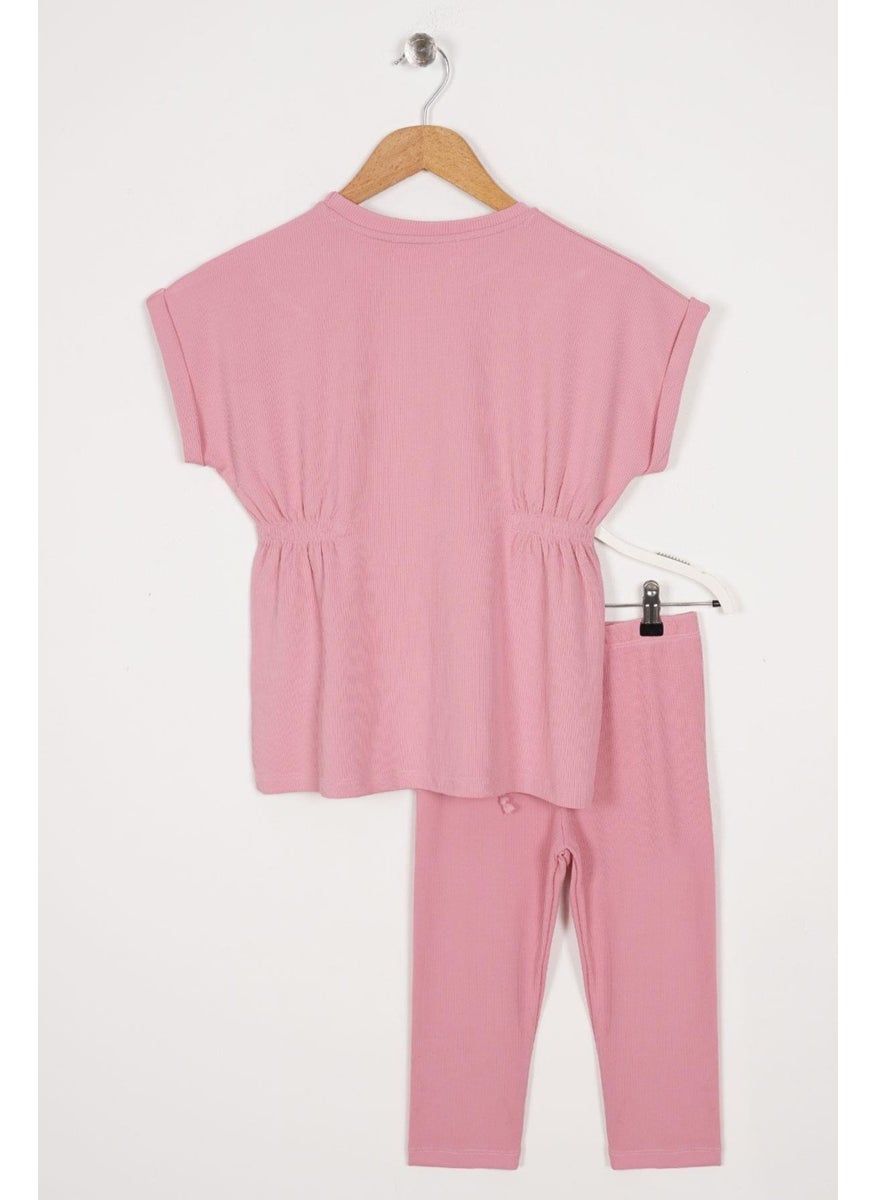 WEWE Crew Neck Pink Color Girls Thai Suit  - Image 5