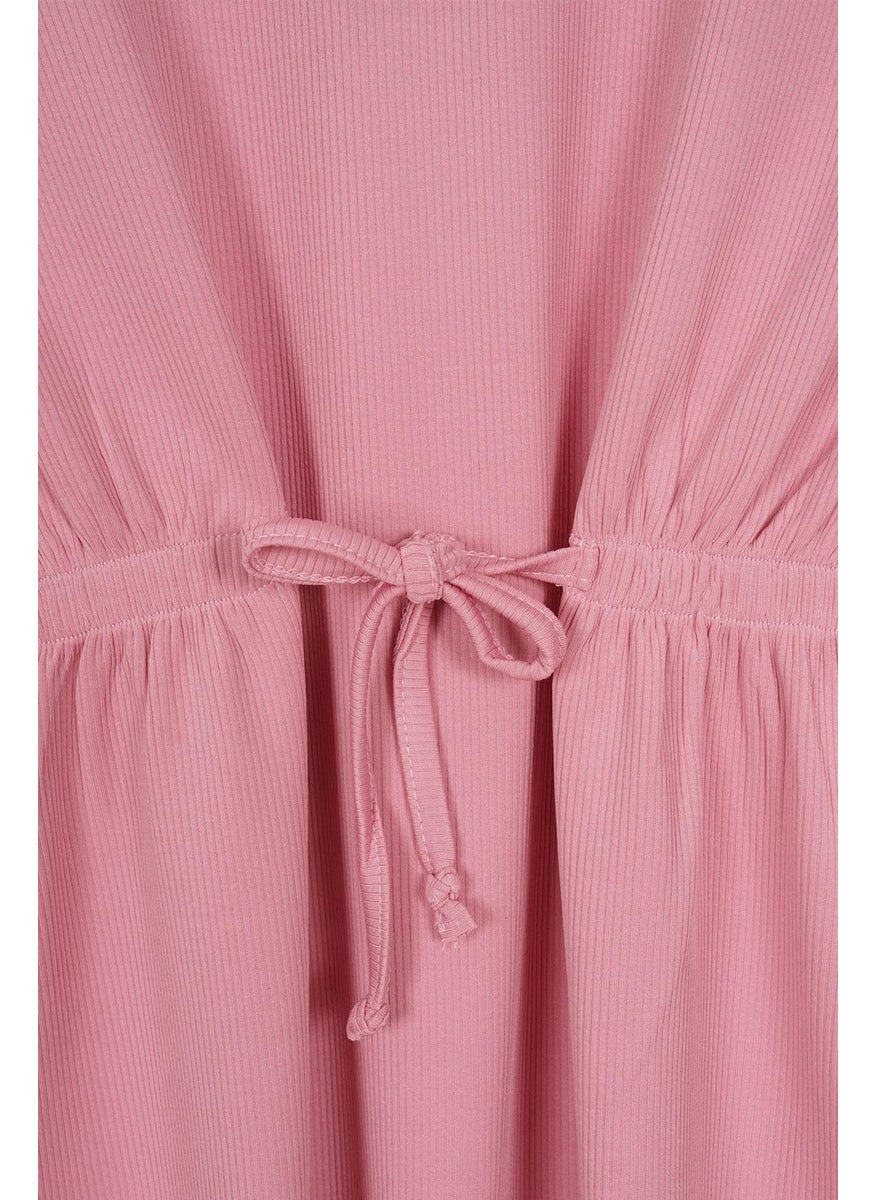 WEWE Crew Neck Pink Color Girls Thai Suit  - Image 3
