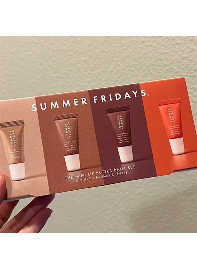 SUMMER FRIDAYS The Mini Lip Butter Balm Set,Hydrating & Shiny Lip Treatment, 4 X 5g - Image 2