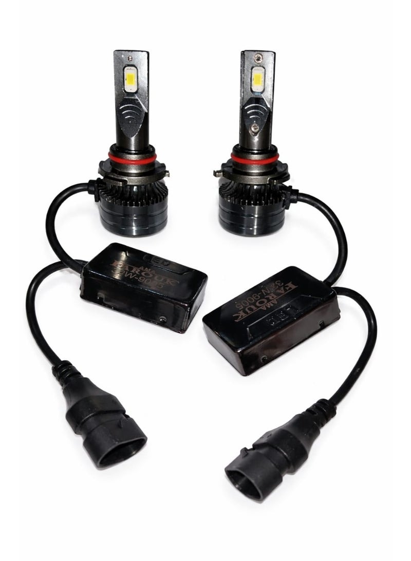 Ama LED car headlight kit V9 9005 high beam lighting two pieces - Image 1
