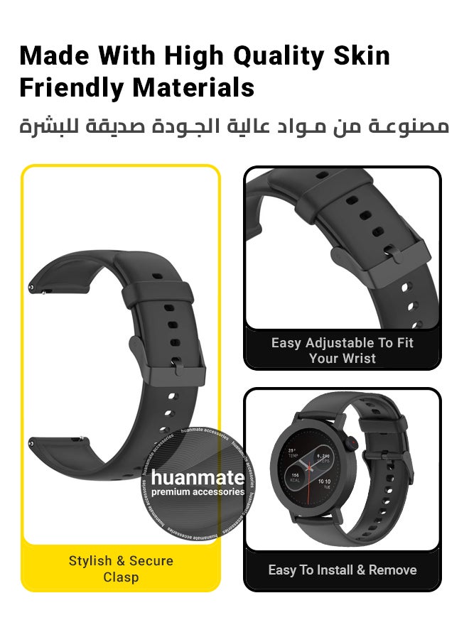 huanmate - Nothing CMF Watch Pro 2 Soft Silicone Replacement Strap - High Quality, Lightweight, Stylish & Durable - Easy Installation - Replacement Strap for Nothing CMF Watch Pro 2 - Image 1