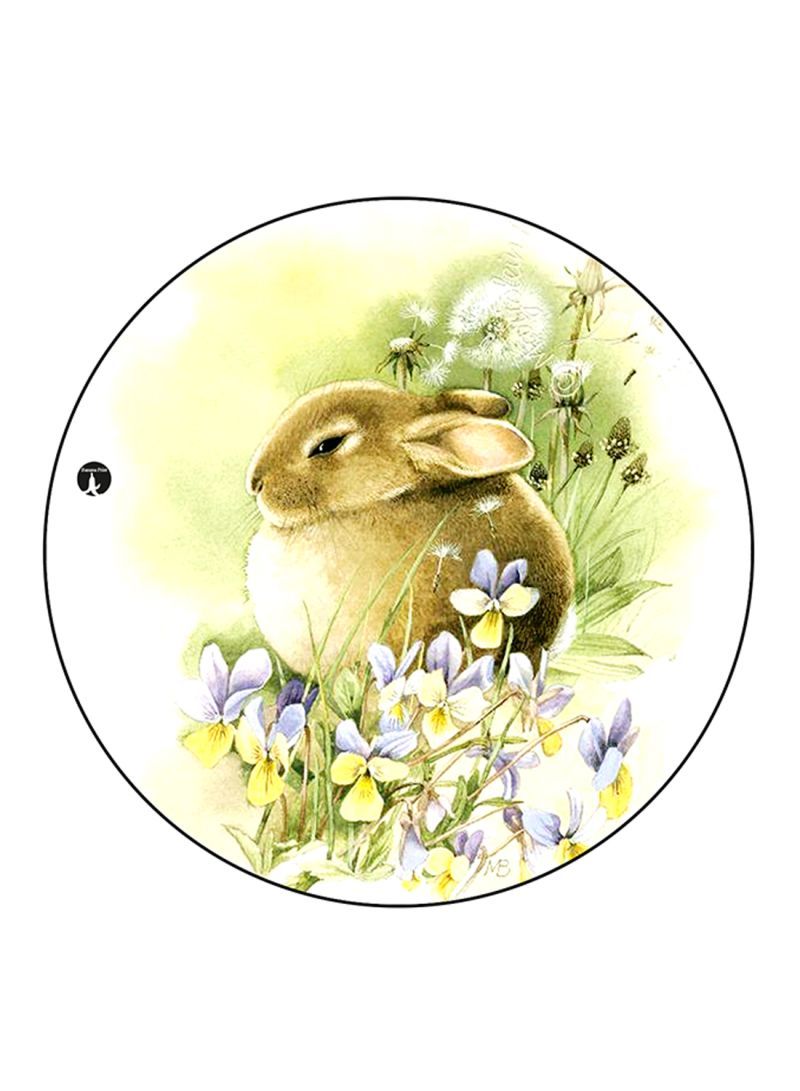 RKN Rabbit Printed Mouse Pad  Multicolour