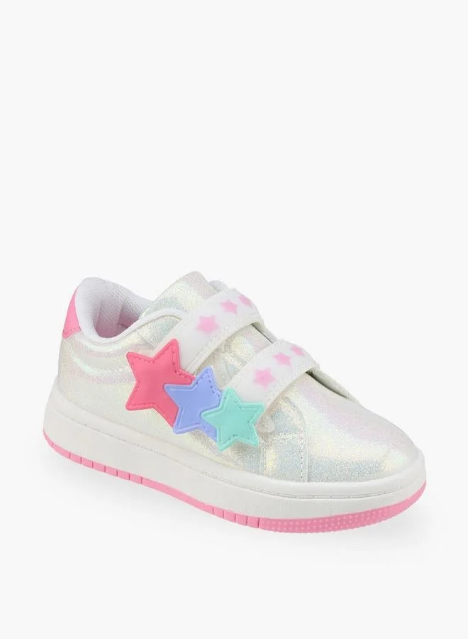 Flora Bella By Shoexpress Flora Bella Girls Star Applique Hook & Loop Sneakers