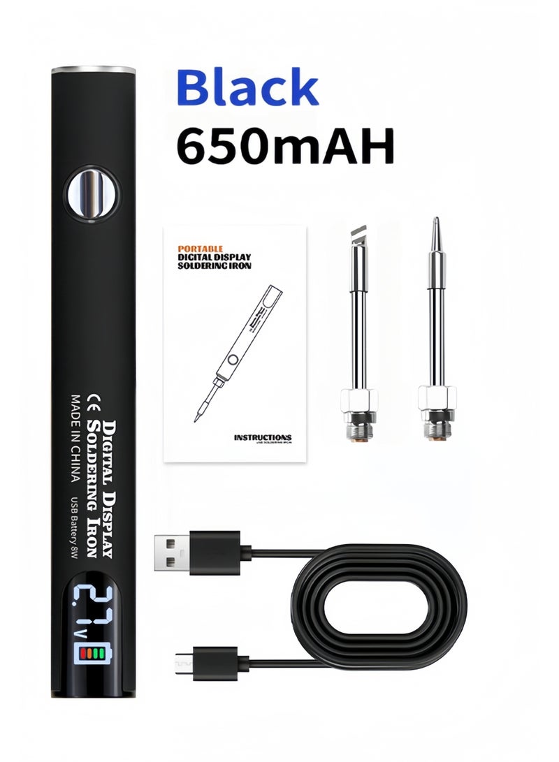 مجموعة قلم لحام مزدوج الطرف | تسخين سريع، قابلة لإعادة الشحن عبر USB وتصميم مريح من أجل لحام دقيق مثالي! - Image 1