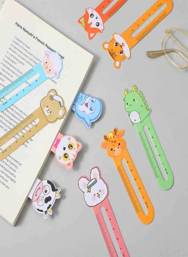 Shimmeroo 100Pcs Fun Bookmarks for Kids with Ruler,Animal Book Marks for Reading Kids-Cute Bookmarks for Classroom Book Lovers Students,Teachers,Gifts(10 Styles) - Image 4