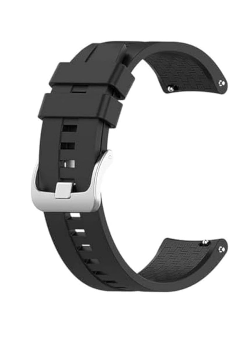 Soft Silicone Replacement Strap, Size (22MM) for Huawei Watch GT1, GT2, GT3 46MM / Samsung S3 S4 46MM, Galaxy Watch 46mm, Watch 3 45MM / Honor Magic2 46MM (Black)22mm Silicone Strap For Huawei Watch GT4 46mm | GT5 Pro | GT5 46mm | GT3 | GT2 | GT2 Pro | Watch 4/4 Pro | Watch 3/3 Pro | Ultimate | GT3 Pro | GT Runner - Image 3