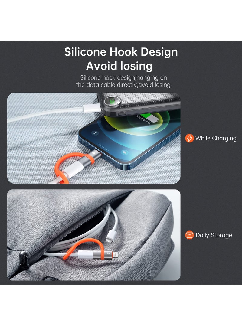 KASTWAVE USB C to Ligtning Adapter,36W Type C to Lightn-ing Adapter PD Fast Charging for Phone 14/13/12/11/XS/XR/SE/AirPods,Fits Original MacBook USB C Charger Adapter, Support Data Transmission - Image 5