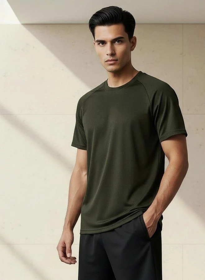 سبلاش فيڤ Men Regular Fit Crew Neck Short Sleeve T-shirt