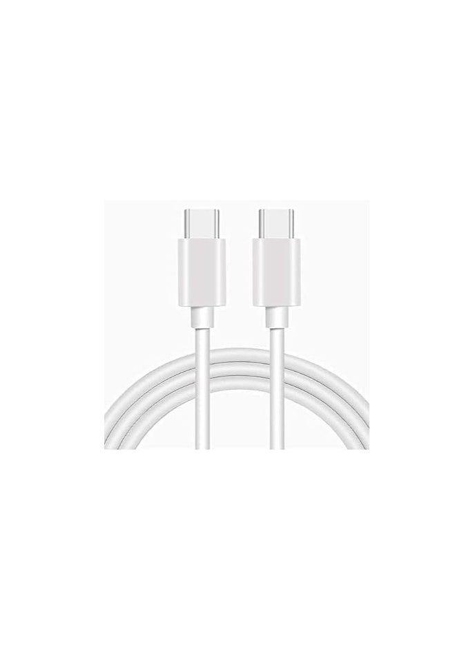 C to C Cable 1 Metre Length  Android Auto Cable USB C 3A Fast Charging and Data Sync USB C to USB C Charger Cable for Phones Power Banks Laptops Type C (USB C to USB C Cable)  - Image 2