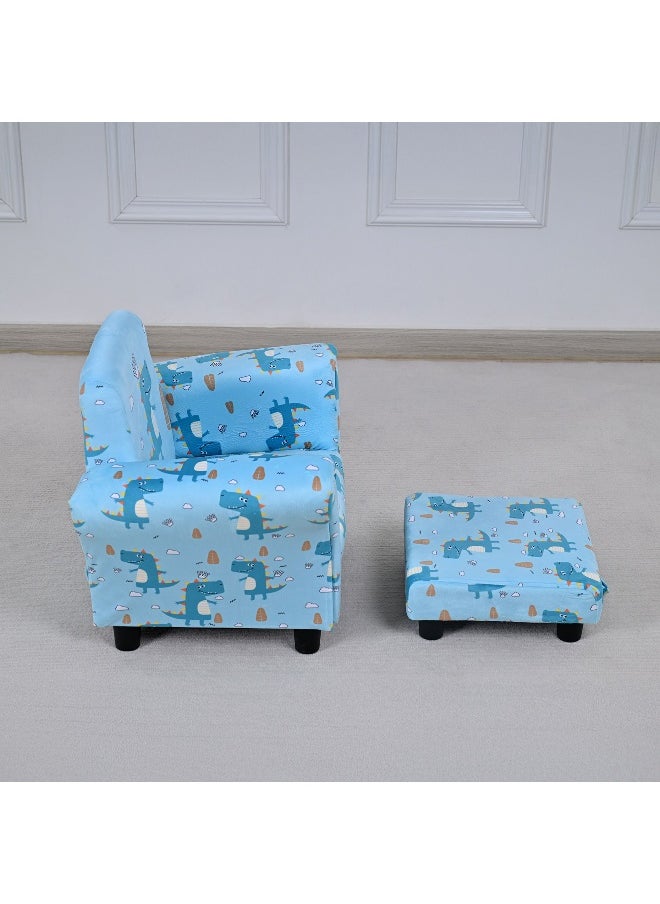 Home Box Leo Croc Kids Armchair with Stool  - Image 5
