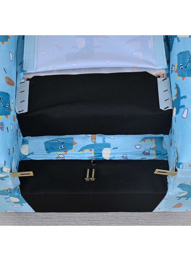 Home Box Leo Croc Kids Armchair with Stool  - Image 3