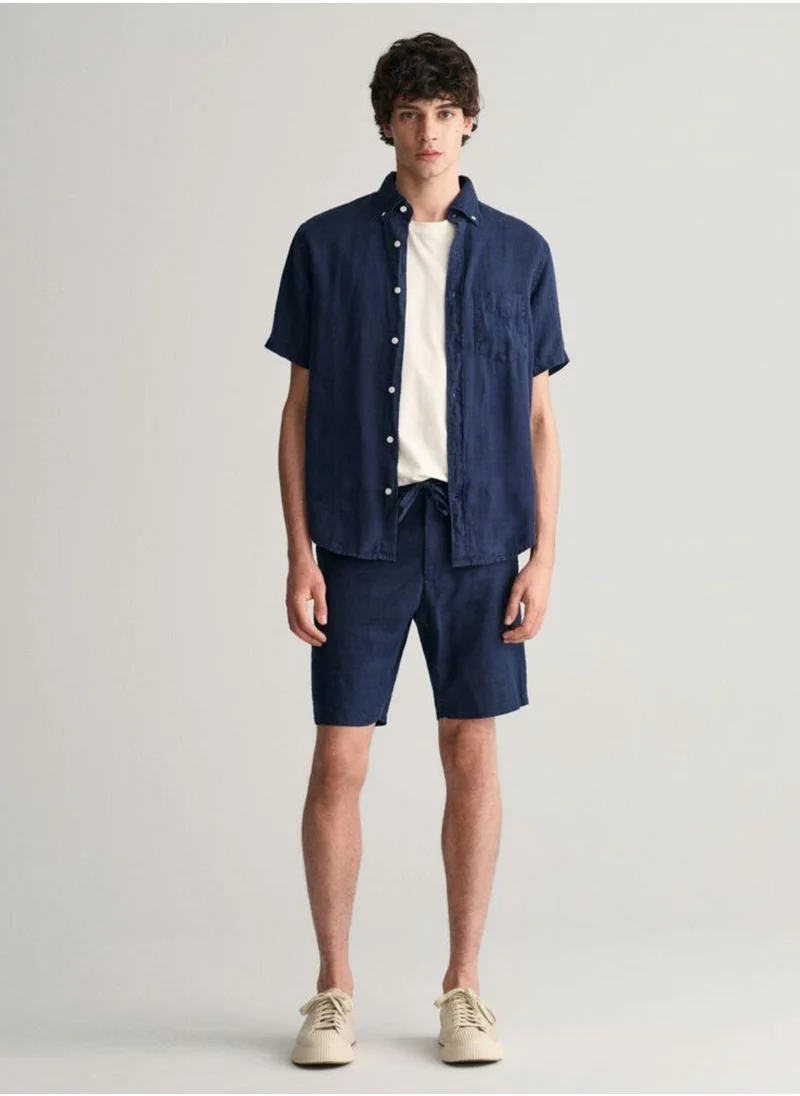 GANT Gant Relaxed Fit Linen Drawstring Shorts