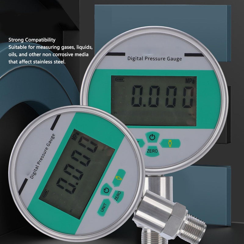 Digital Pressure 0-200bar Stainless Steel Electronic Meter With LCD Display - Image 3