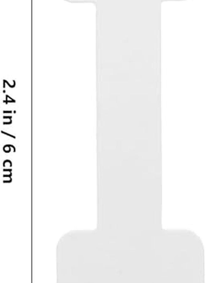 Self Adhesive White Rectangle Jewelry Price Tags 6Cm 200Pcs Blank Stickers For Necklace Ring Bracelet - Image 2