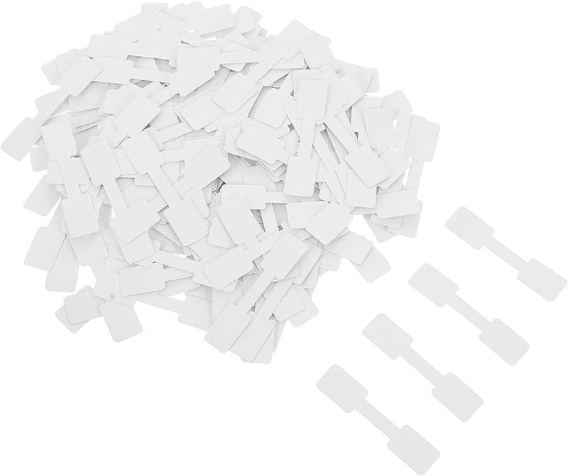 Self Adhesive White Rectangle Jewelry Price Tags 6Cm 200Pcs Blank Stickers For Necklace Ring Bracelet - Image 1