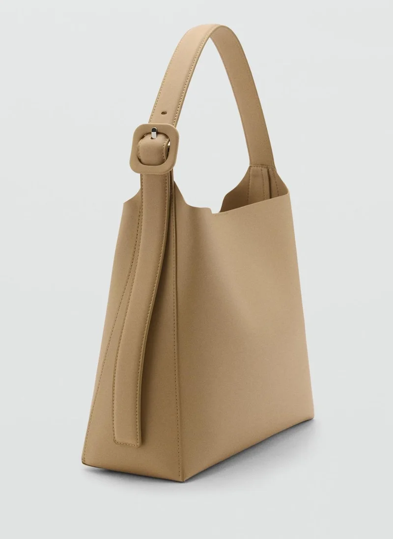 مانجو Leather Effect Bucket Bag