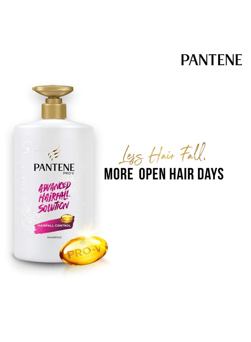 Pantene Advanced Hair Fall Solution Anti Hair Fall Shampoo, 1 L & Pantene Advanced Hair Fall Solution Silky Smooth Care Shampoo, 1 L - Image 3