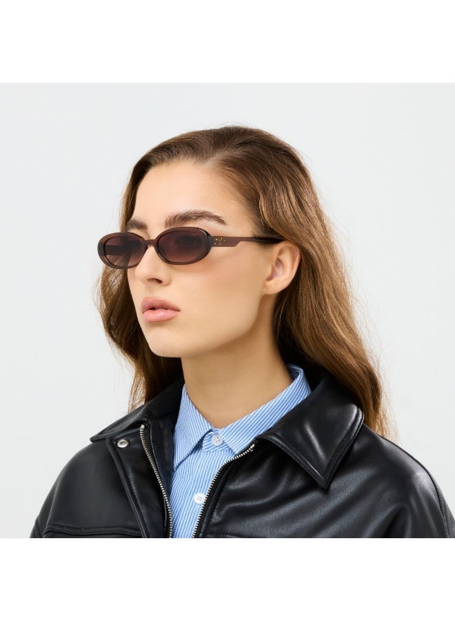Blackout Women's DORIS Sunglasses - Lens Size: 53 mm - Brown - Image 5