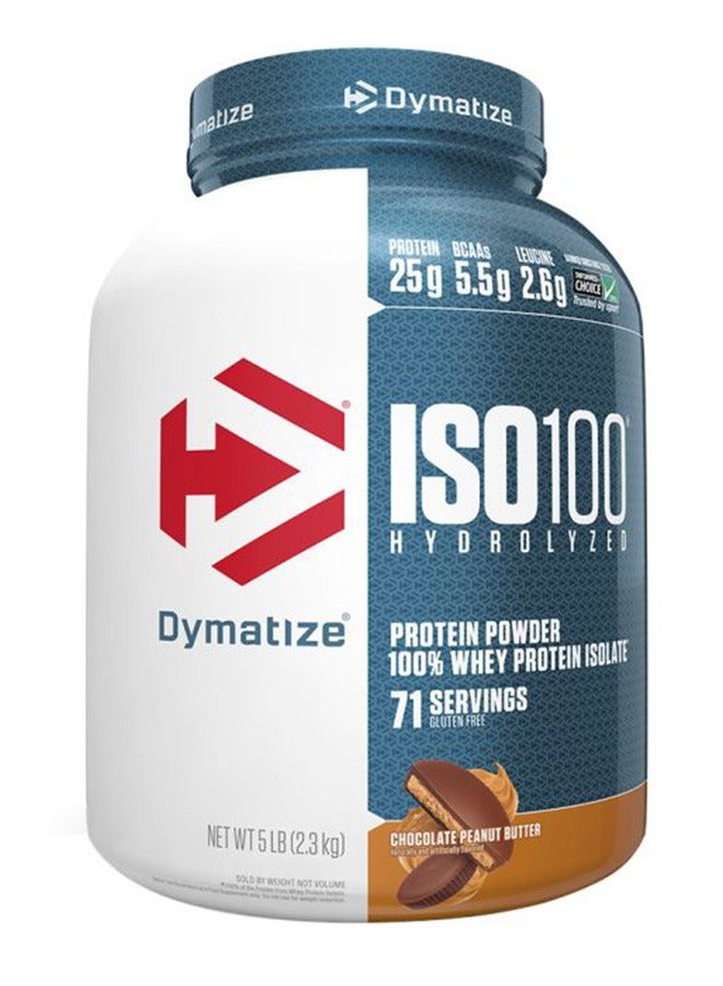 ISO 100 Hydrolyzed Whey Protein Chocolate Peanut Butter 5Lb