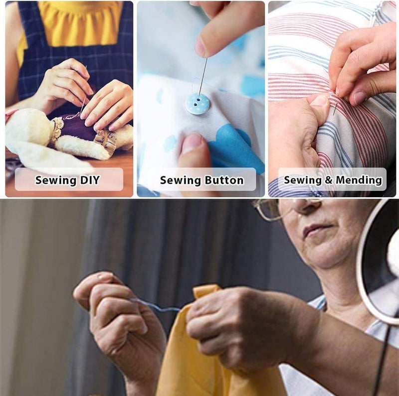 RIANZ Tailoring Travel Sewing Sets Kit Box with 10 Thread Spool Needles Measure Tape Bobbins Shirt and Pant Buttons Seam Ripper Scissor Pearl Pin etc with Sewing Kit Box Pack of 133 Pcs - Image 5