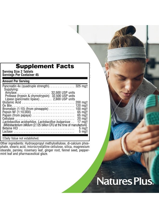 Nature's Plus - Nature's Plus Maximum Strength, Ultra-Zyme, 90 Tablets - Image 1